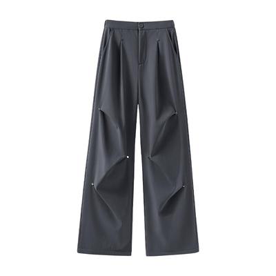 班尼路铆钉工装裤女2025秋冬新款加绒高腰户外徒步运动登山裤女Q