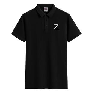 俄罗斯Z坦克标志军迷世界军事硬汉俄军POLO衫男女短袖T恤带领半袖