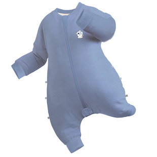 ibaby婴儿睡袋儿童男女童秋冬恒温加厚宝宝防踢被莫代尔四季睡衣