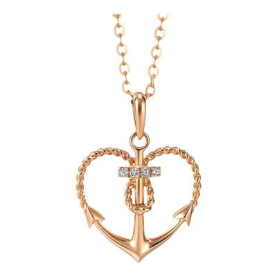 周生生爱情密语吊坠定价心形钻石