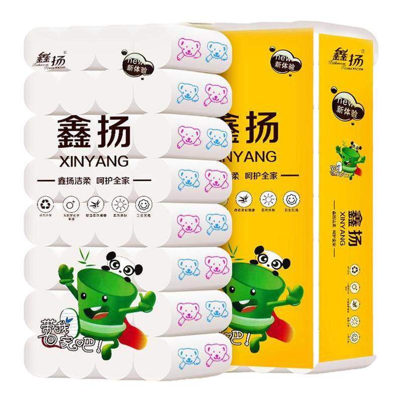 彩色小熊印花家庭实惠装加厚手纸