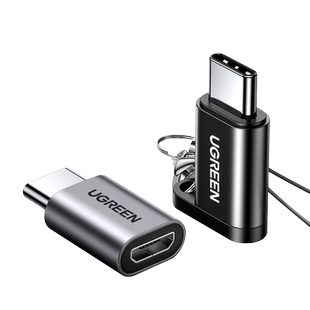 绿联typec转接头microusb安卓充电数据线二合一otg转换器头快充tpc接口适用于华为小米vivo荣耀oppo一加手机