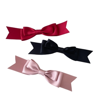 粉色蝴蝶结发夹儿童甜美发卡女顶夹气质公主立体夹子发饰宝宝头饰