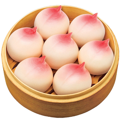 千味央厨寿桃包豆沙包子祝寿寿宴