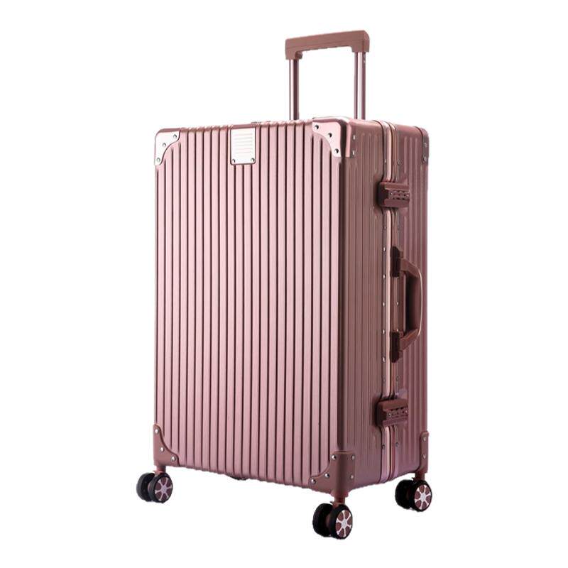 复古直角铝框行李箱20寸登机箱旅行箱
