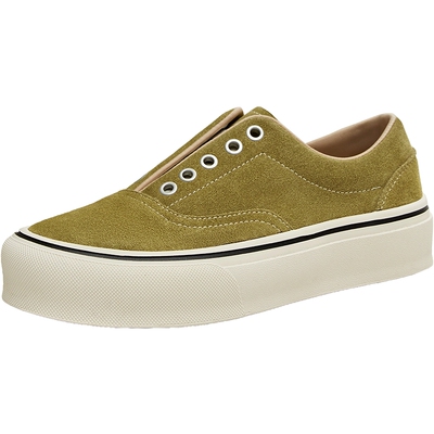 天美意复古厚底帆布鞋运动板鞋女一脚蹬休闲鞋秋季新款KB103DM5