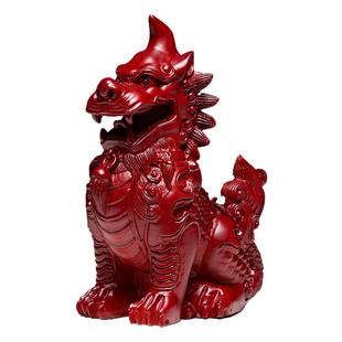 原创木雕獬豸摆件正义神兽法律文创礼品律所律师开业办公居家装饰