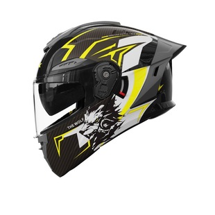 摩托车后空翻揭面盔全盔超轻男女机车安全头盔炫酷高颜值3c认证