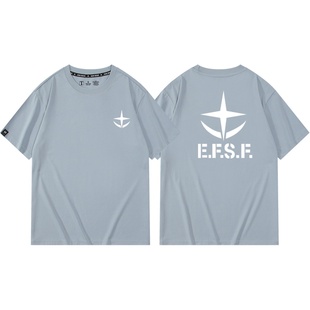 天人组织吉恩公国地球联邦衣服GUNDAM高达动漫T恤短袖男女情侣装