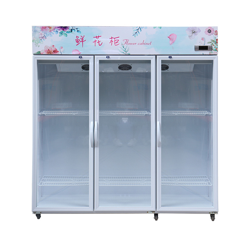 美好鲜花保鲜柜冷藏展示冰柜箱花店网红风冷单双三门商用立式无霜