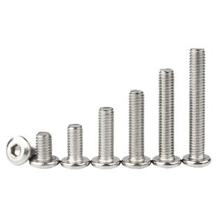 304不锈钢倒边大平头内六角螺丝 家具螺栓圆头斜边螺钉M3M4M5M6M8