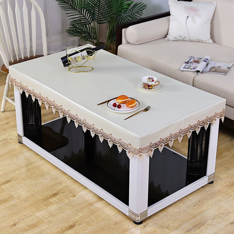 油蜡皮电炉罩防水皮罩茶几防油长方形烤火桌罩套电暖炉罩取暖桌套