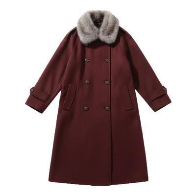 300斤大码女装大毛领工装派克服