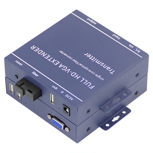 阿卡斯 VGA光端机VGA音视频高清光端机KVM带USB2.0键盘鼠标VGA光纤收发器SC/FC接口VGA转光纤信号延长器传输