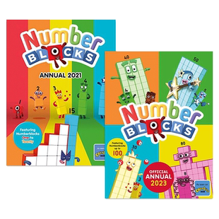 预售 Numberblocks Annual 数字字母积木动画年鉴手册2021 2024-2026 共4册 亲子互动低幼儿童数学启蒙 英文原版进口 又日新