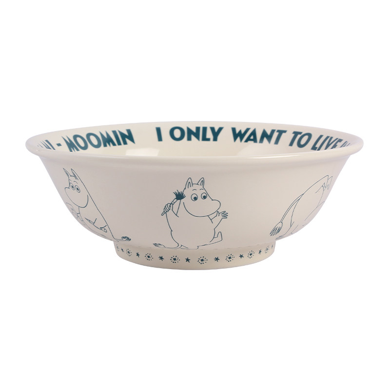 moomin姆明陶瓷碗餐具面碗家用泡面拉面大碗漂亮儿童汤面饭碗汤碗