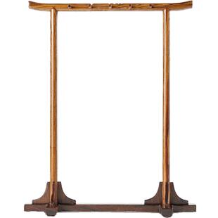 荣宝斋毛笔架实木简约小号檀香国画笔搁书法学生初学者文房四宝套装毛笔架八方莹澈笔挂