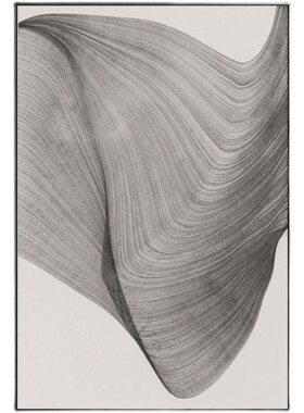现代新中式灰色抽象玄关装饰画