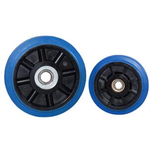 6寸单轴承静音轮/8寸橡胶轮/6轮通车150直径200/手推车轮25孔径17