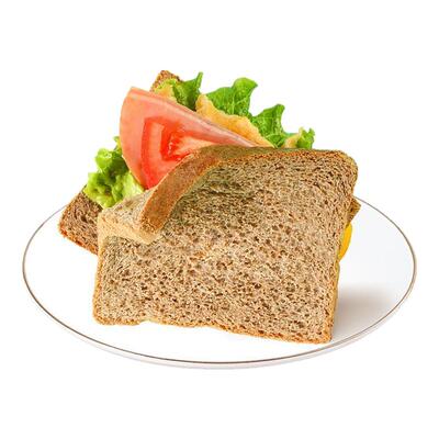 良品铺子黑麦吐司低脂全麦面包整箱早餐代餐土司片健康饱腹零食品