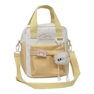 日系ins可爱手提斜挎包 20cm棉花娃娃包外出痛包学生休闲小包包女