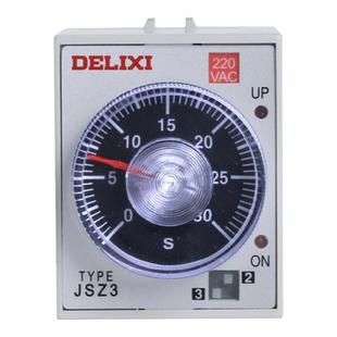 德力西JSZ3A-A B C D E F时间延时继电器旋钮计时220v 380v dc24v