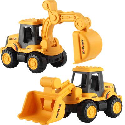 玩雪玩具工程车套装仿真关节可动
