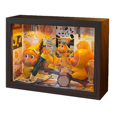 手办盲盒123代系列星星人相框diy