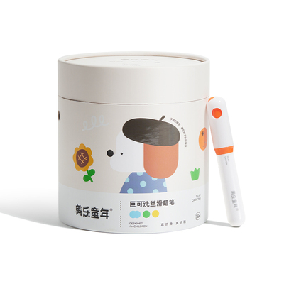 美乐童年无毒安全不脏手丝滑蜡笔