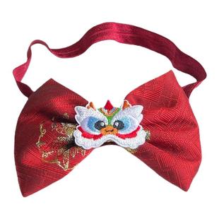 女宝宝喜庆红色中国风发带婴儿百天周岁礼服头饰唐装汉服拍照配饰