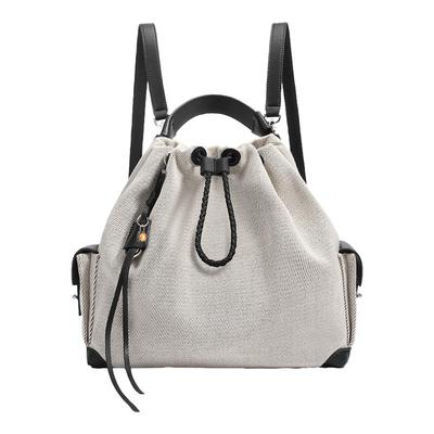 百丽2025新款休闲牛仔双肩包