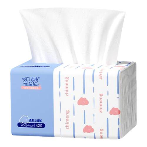 织梦400张抽纸整箱批大包餐巾纸家用实惠装卫生面巾纸抽婴儿纸巾