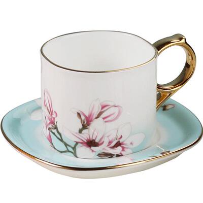 华光国瓷骨瓷咖啡杯碟轻奢中式风