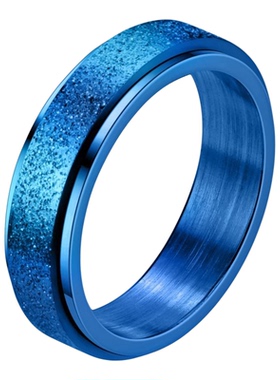 不锈钢电镀珍珠纱转动戒指减压