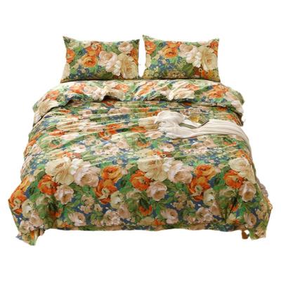 100纯棉被套美式床单床笠