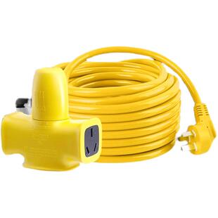 公牛插座电动车充电延长线插排插10米/20米加长拖线板超长电源线