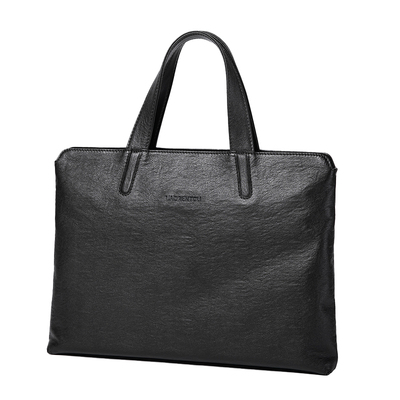 老人头男士植鞣头层牛皮公文包