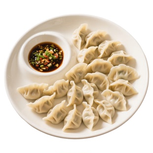 陶瓷饺子盘虾盘水饺盘带蘸料碟档次酒店商用双层子母盘薯条零食盘
