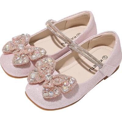 卡特兔秋季女童软底皮鞋公主鞋