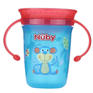 NUBY努比魔术杯宝宝学饮杯 婴儿童喝水喝奶防呛嘬吸嘬饮直饮水杯