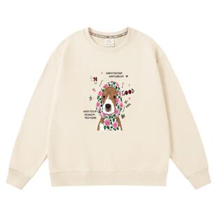 胖女童休闲卫衣秋冬女大童秋装新款加肥加大码童装宽松女孩上衣服