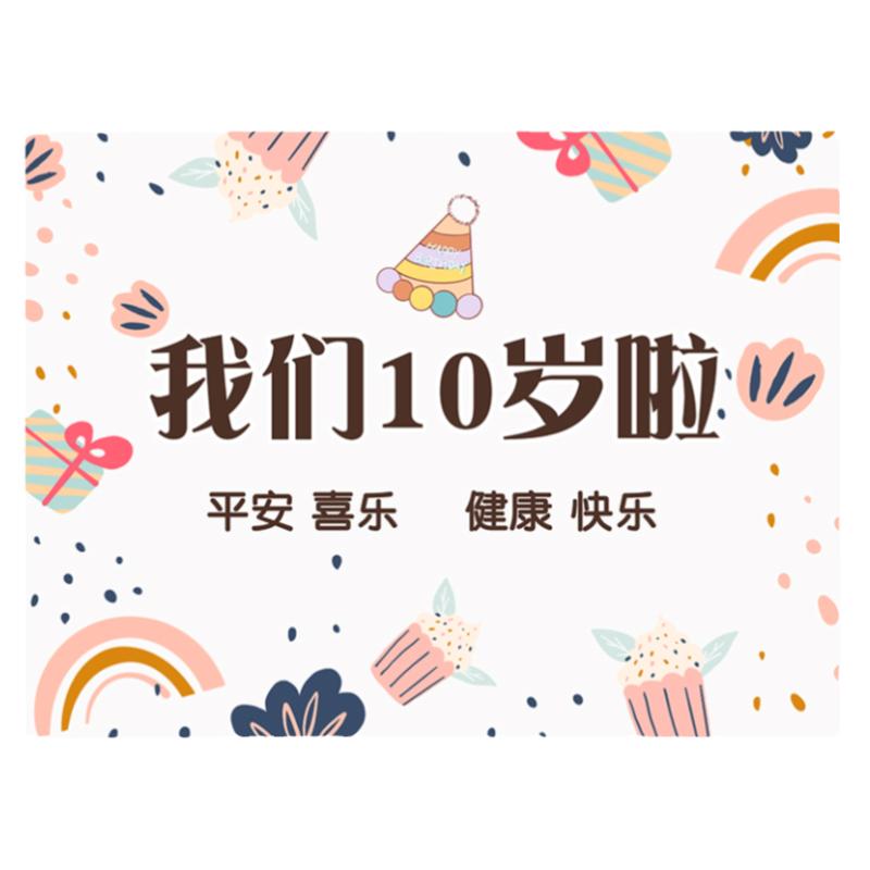 十周岁成长礼女孩生日趴体装饰品