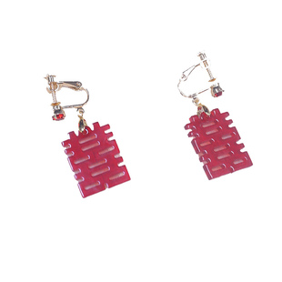 新款结婚喜字耳环新中式红色旗袍新娘耳饰婚礼敬酒服耳夹高级大气