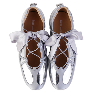 IORE理想矿石设计师原创 Balletcore风蝴蝶结芭蕾平底德训休闲鞋