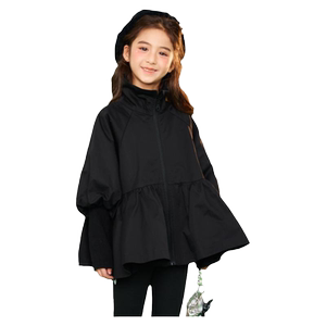 笛牧女童外套2024秋季新款洋气时髦收腰小女孩上衣儿童短款风衣潮