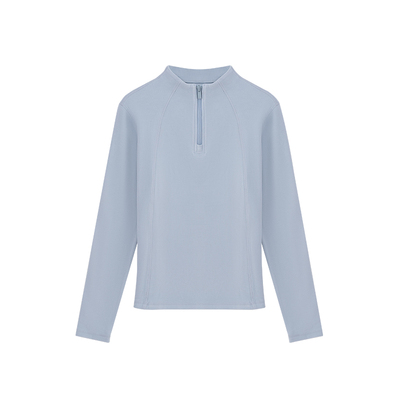 双面德绒速暖半拉链保暖卫衣