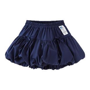 【纯棉亲肤】迷你巴拉巴拉短裙花苞裙女童百褶裙蓬蓬裙半身裙甜美