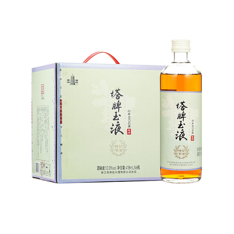 塔牌玉液特型黄酒418ml*6瓶花雕
