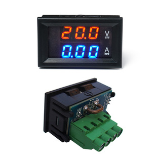 H28UI410 直流双显 数字电压电流表100V20A50A自带分流器 带微调