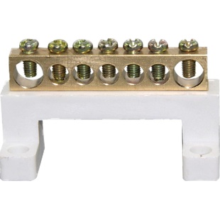桥型零线排7孔零排大电流七孔带底座8*13零线端子接地接线端子排